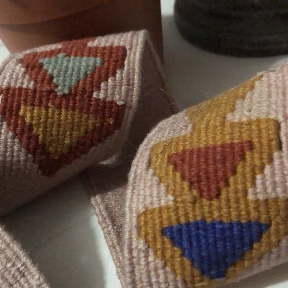 Vintage Woven Belt with Leather Buckle-Tan-Southwest Vibes - Picture 9 of 16